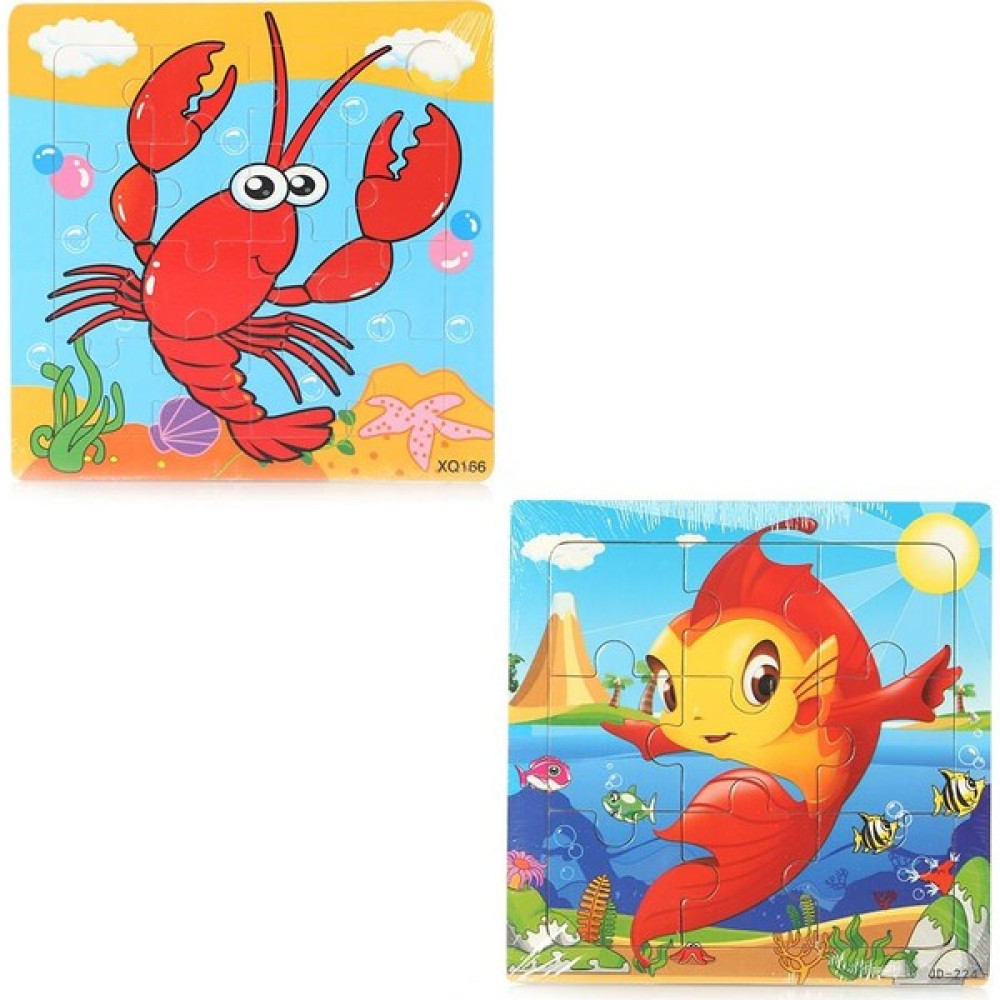 Masho Trend 2'li Puzzle Seti - Denizdeki Hayvancıklar Seti - Çocuk Yapboz - Gelişim Oyuncağı - 2 Adet Puzzle Eğitici Oyuncak Fiyatı