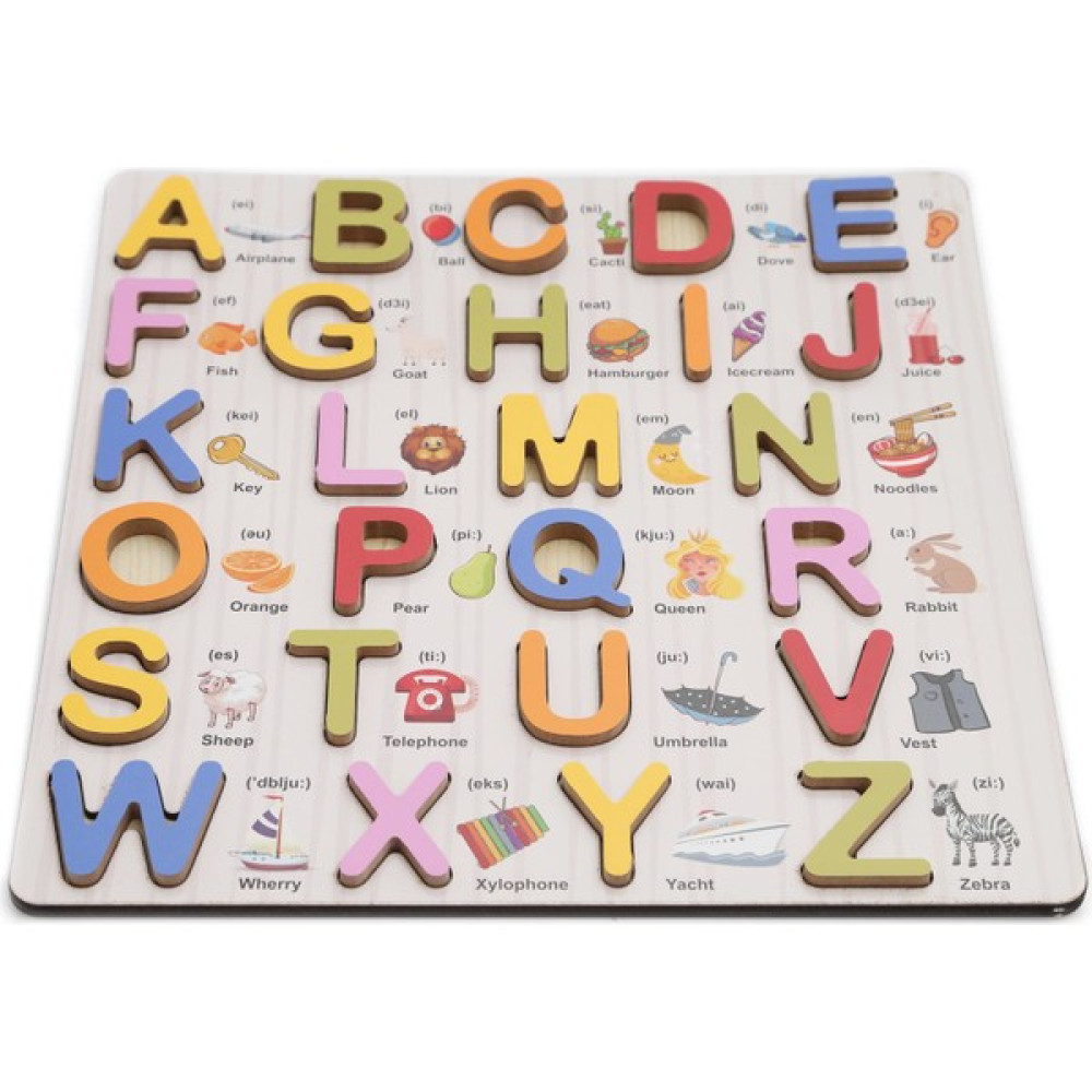 Masho Trend Ahşap Ingilizce Harf Öğretici Puzzle - Ingilizce Kelimeler Puzzle - Renkli Eğitici Ahşap Oyuncak Eğitici Oyuncak Fiyatı