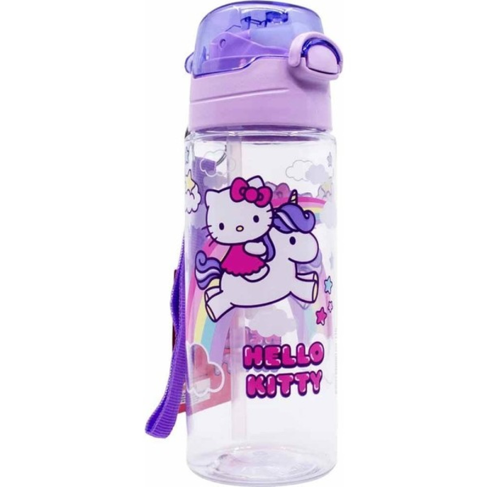 Masho Trend Hello Kitty Şeffaf Matara 500ML - Hello Kitty Çocuk Suluk - Lisanslı Hello Kitty Matara Pipetli Suluk - Karışık-Çok Renkli Suluk Fiyatı