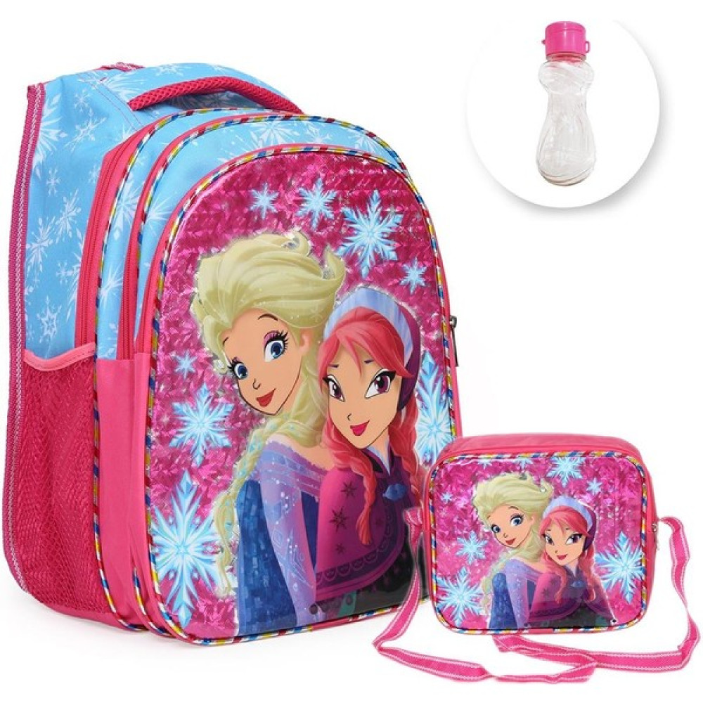 Masho Trend Kar Tanesi Elsa Anna 3 Gözlü Çanta + Suluk - Ilkokul Çantası - Kız Elsa Çanta - Frozen Çanta - Karışık-Çok Renkli - 1 Adet Okul Çantası Fiyatı
