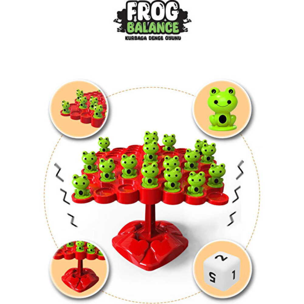 Masho Trend Kurbağa Denge Oyunu - Frog Balance Kutu Oyunu Eğitici Oyun Beceri Oyunu Oyun Seti Montessori Oyuncak Eğitici Oyuncak Fiyatı