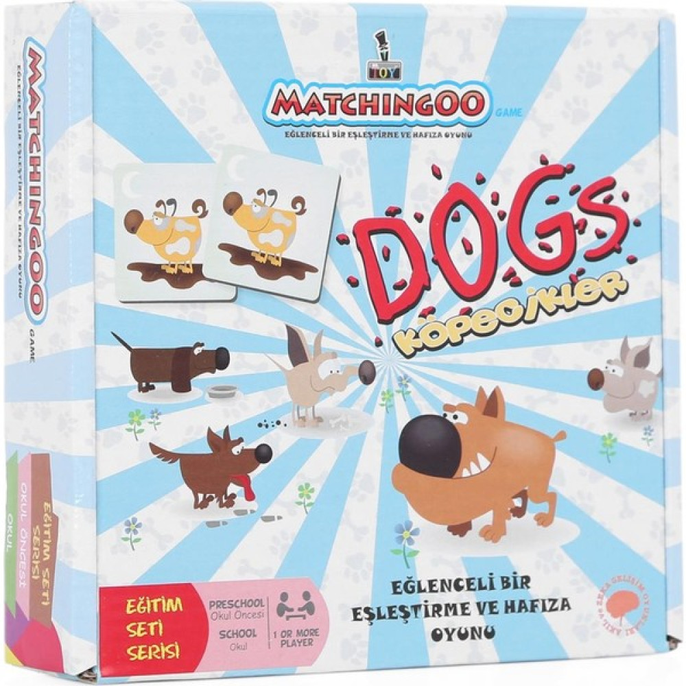 Masho Trend Matchingo Köpekler Hafıza Kartı - Eğitici Hafıza Kartları Seti - Renkli Eğitici Oyuncak Fiyatı