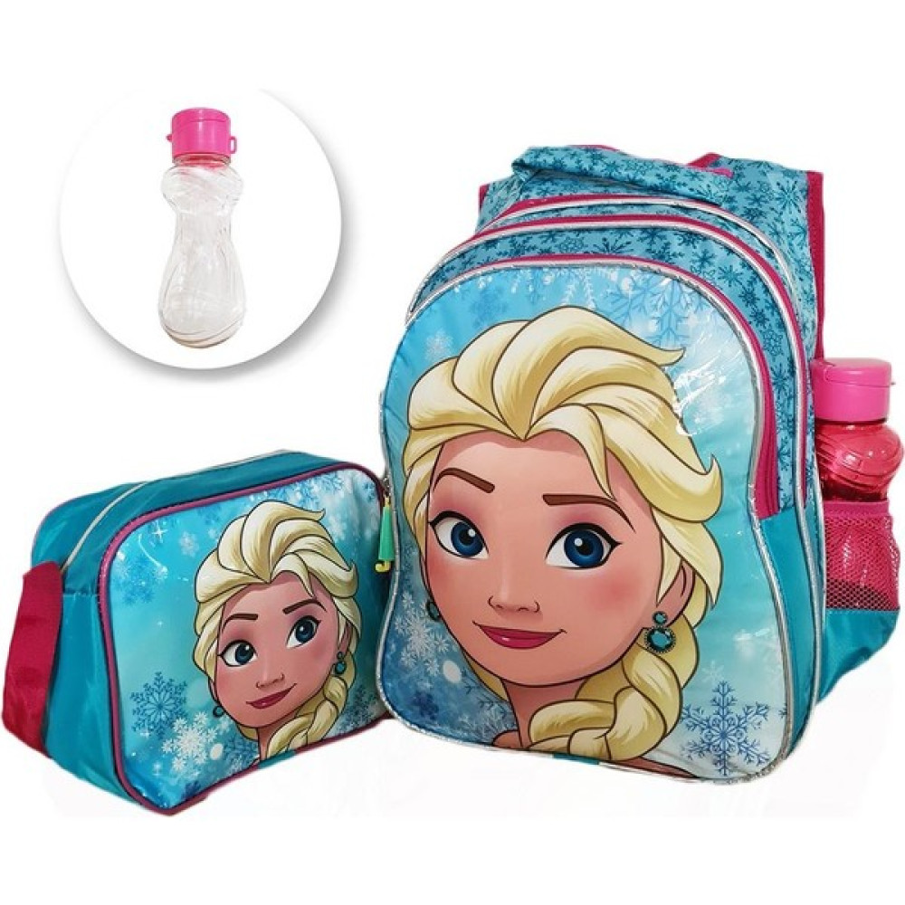 Masho Trend Mavi Frozen Elsa Sırt Çantası + Beslenme + Suluk - Elsa Ilkokul Çantası Karlar Ülkesi Okul Çantası - -- - 0 Okul Çantası Fiyatı