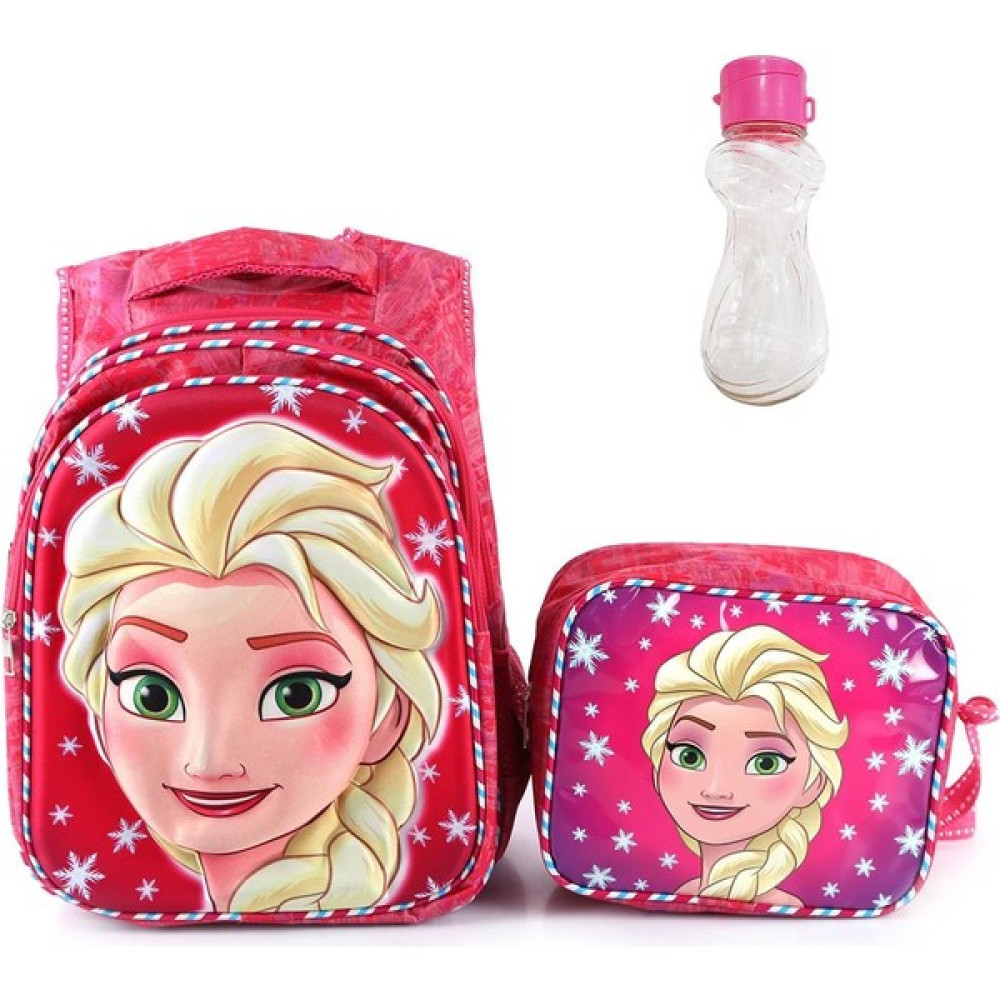 Masho Trend Pembe Kumaş Çizgi Desenli Elsa Çanta Beslenme Suluk Okul Çantası Frozen Çanta - Karışık-Çok Renkli - 1 Adet Okul Çantası Fiyatı