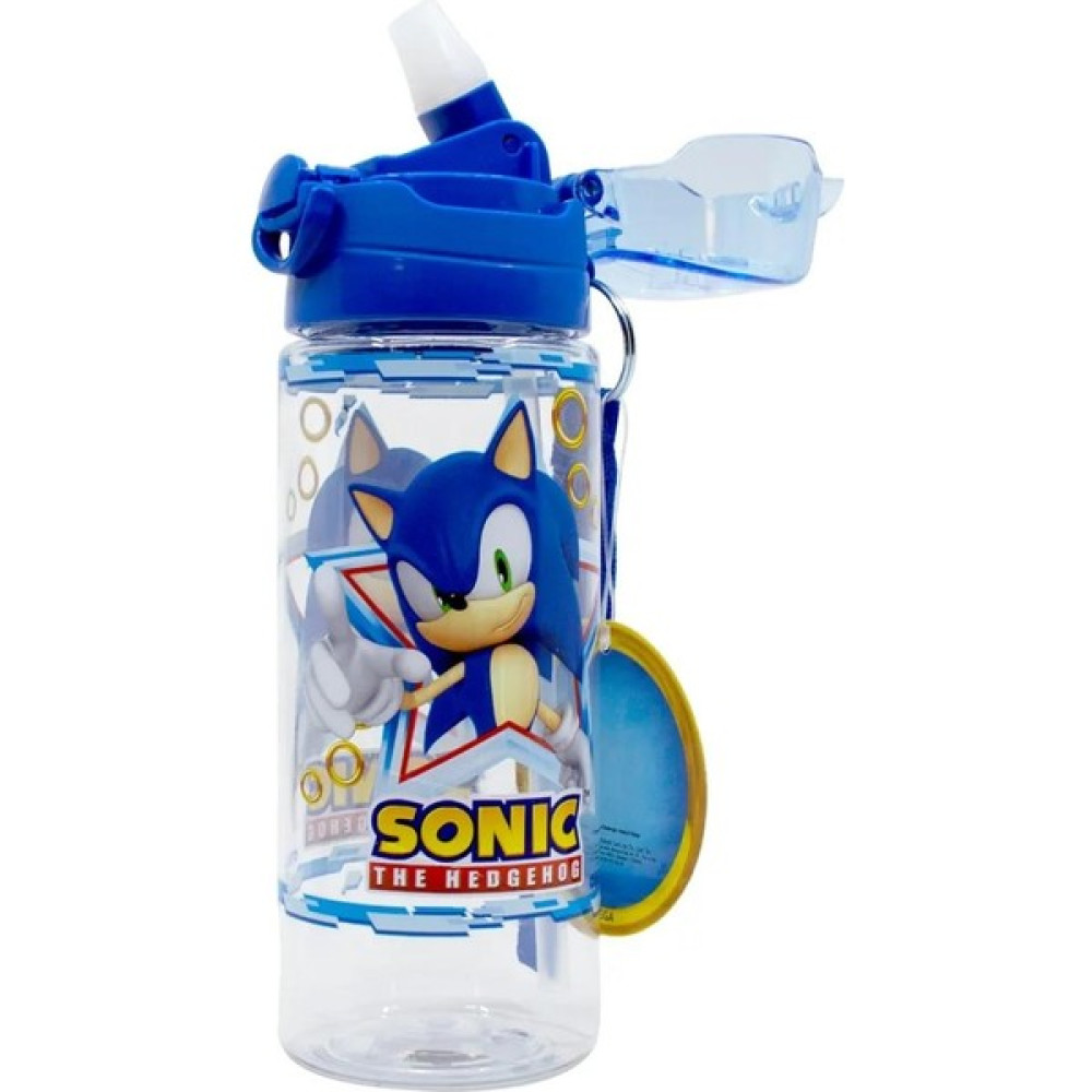 Masho Trend Sonic Şeffaf Matara 500ML - Sonic Suluk - Lisanslı Sonic Matara - Pipetli Suluk - Karışık-Çok Renkli - 1 Adet Suluk Fiyatı