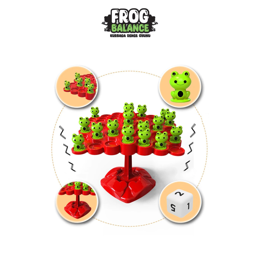 Mashotrend Kurbağa Denge Oyunu - Frog Balance Kutu Oyunu Eğitici Oyun-ebeveyn Çocuk Etkileşimi Oyunu Eğitici Oyuncak Fiyatı