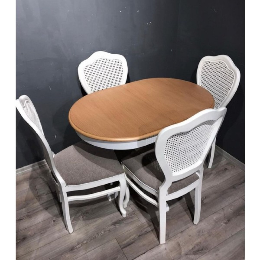 Masifart 100 cm Oval Açılır Baba Ayak Masa + 4 Sandalye Takımı Yemek & Mutfak Masası Fiyatı