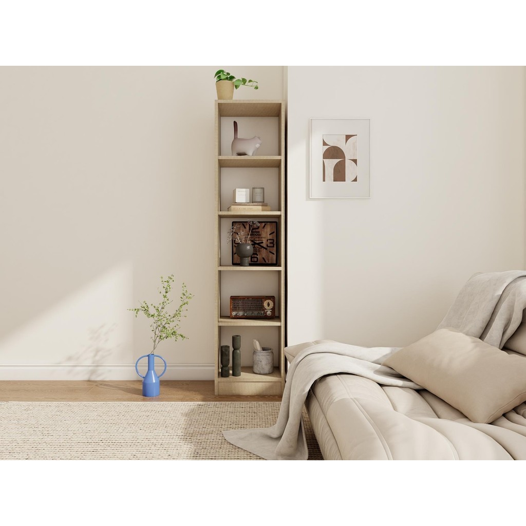 MasifMarket 5 Bölmeli Kitaplık Kotonvizon - Vizon Kitaplık Fiyatı