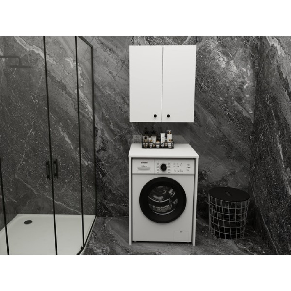 MasifMarket Çamaşır Makinası Dolabı Takımı Banyo Dolabı / Mobilyası Fiyatı