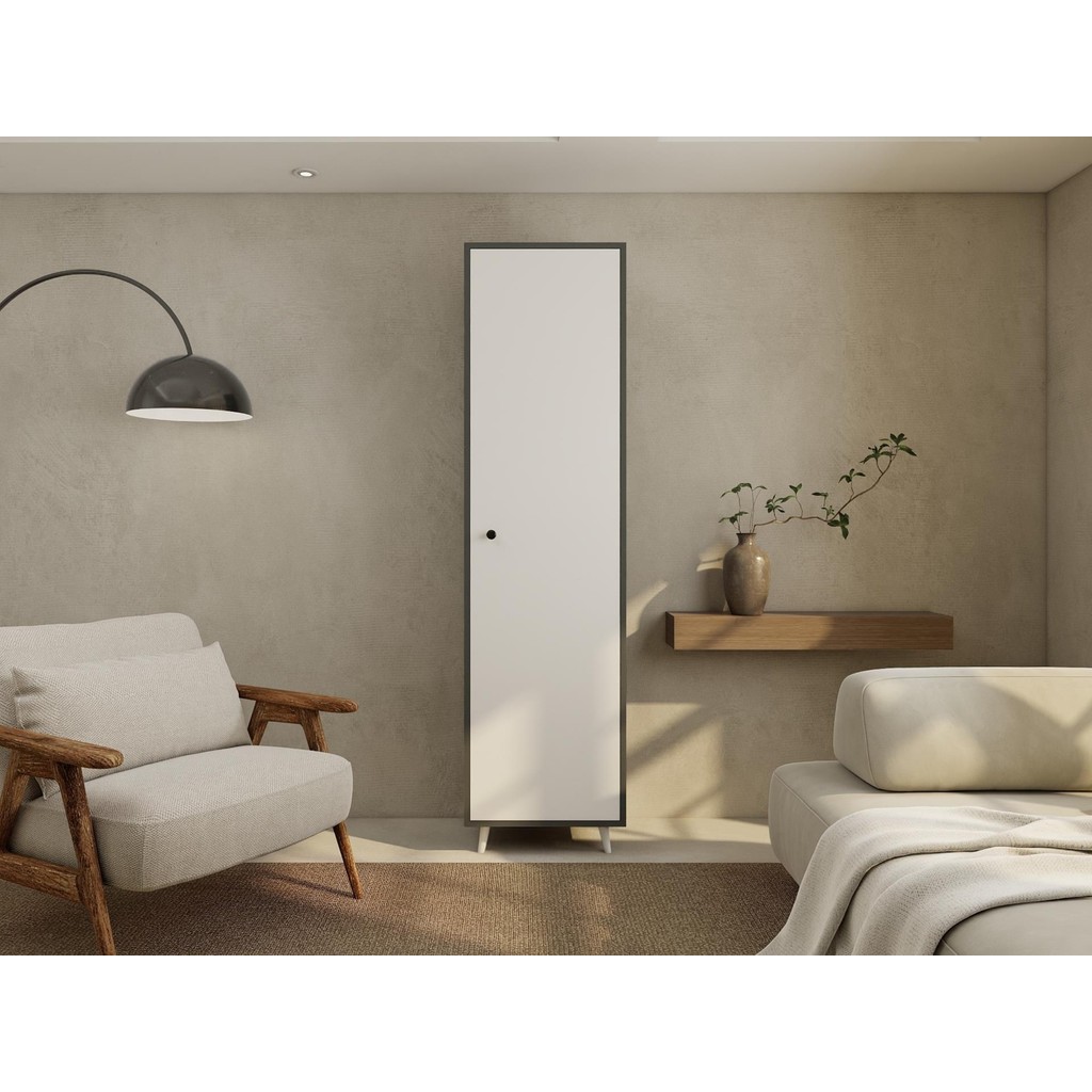 MasifMarket Harput Çok Amaçlı Tek Kapaklı Banyo Dolabı Koyugri - Gri Banyo Dolabı / Mobilyası Fiyatı