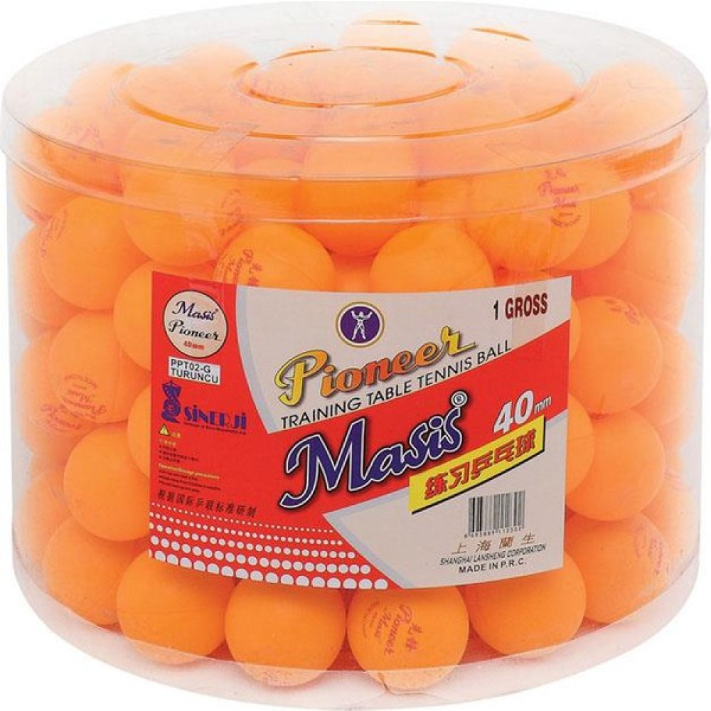 Masis Pinpon Topu Pioneer Turuncu 144 Lü Tenis & Badminton Fiyatı