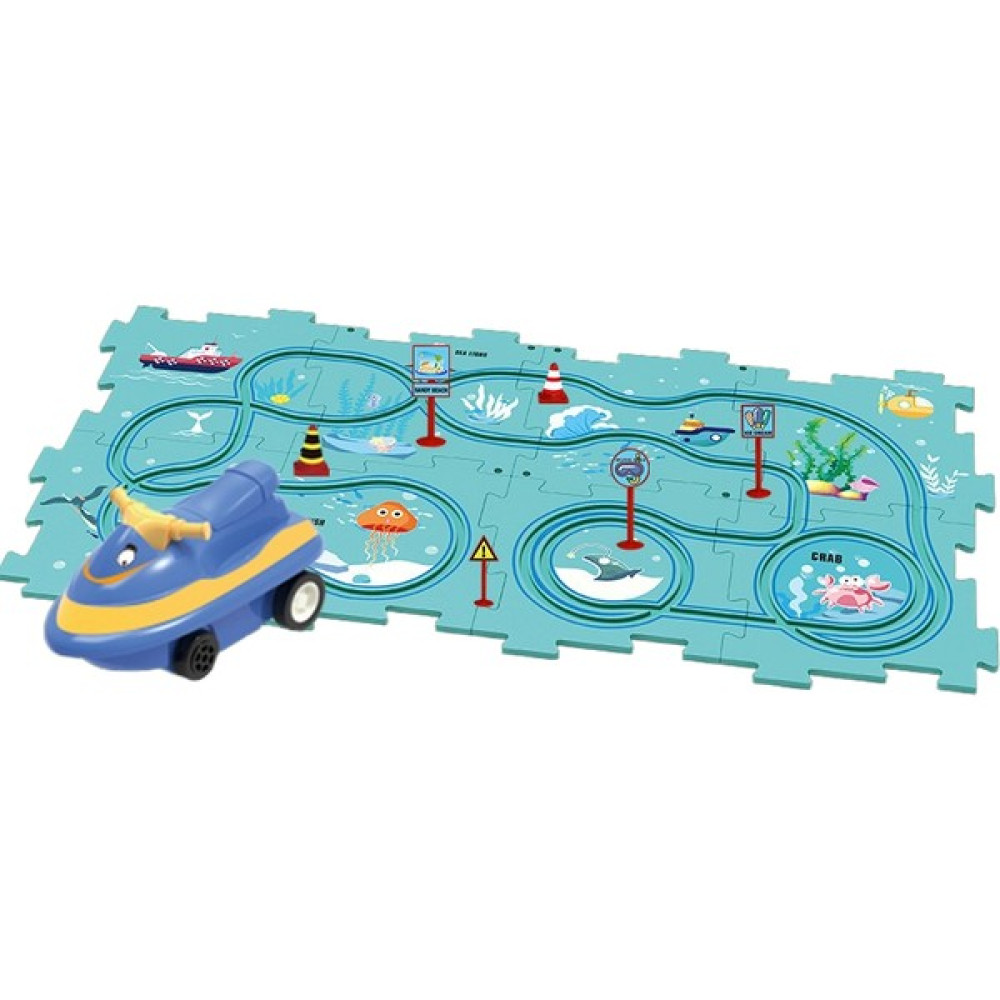 Maskot 15 Adet Paket Çocuk Dıy Bulmaca Puzzle Araba (Yurt Dışından) - Mavi - 3 - 12 Yaş Eğitici Oyuncak Fiyatı