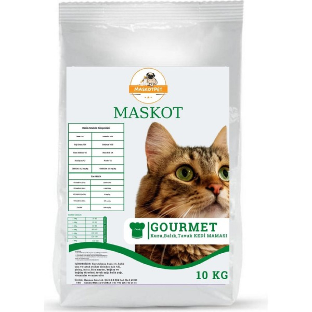 Maskot Gurme Yetişkin Kedi Maması 10 kg Evcil Hayvan Ürünleri Fiyatı