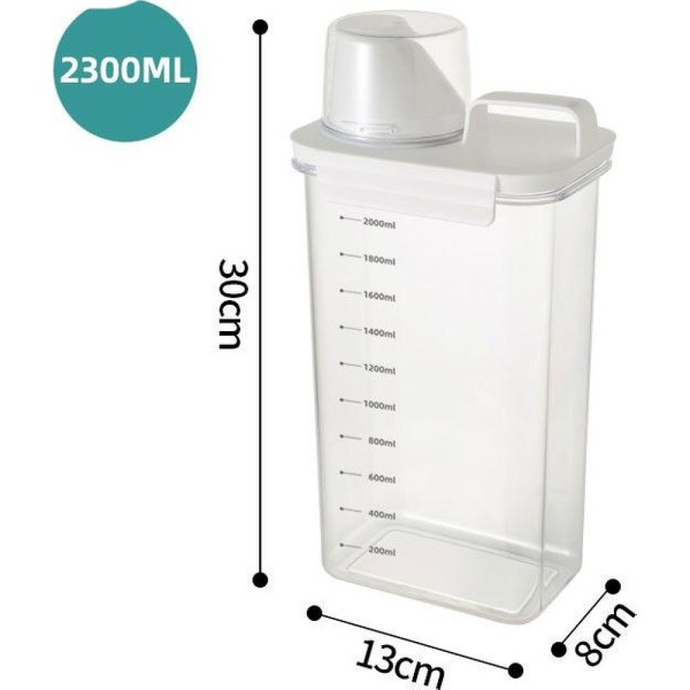 Maskot Ölçüm Kabı Ile 2300ML Ev Mühürlü Saklama Kavanozu (Yurt Dışından) Saklama Kapları Fiyatı