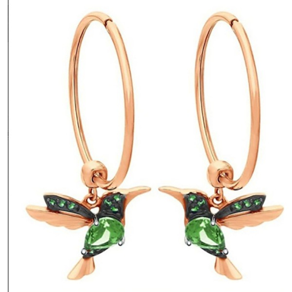 Masoffy AER253GREEN Popüler Sinek Kuşu Kolye Takı Kadın Aksesuarları Küpe Uzun Püsküller Moda Yeni Yüzler Ince Kuş Kulakları Takı (Yurt Dışından) Bijuteri Küpe Fiyatı