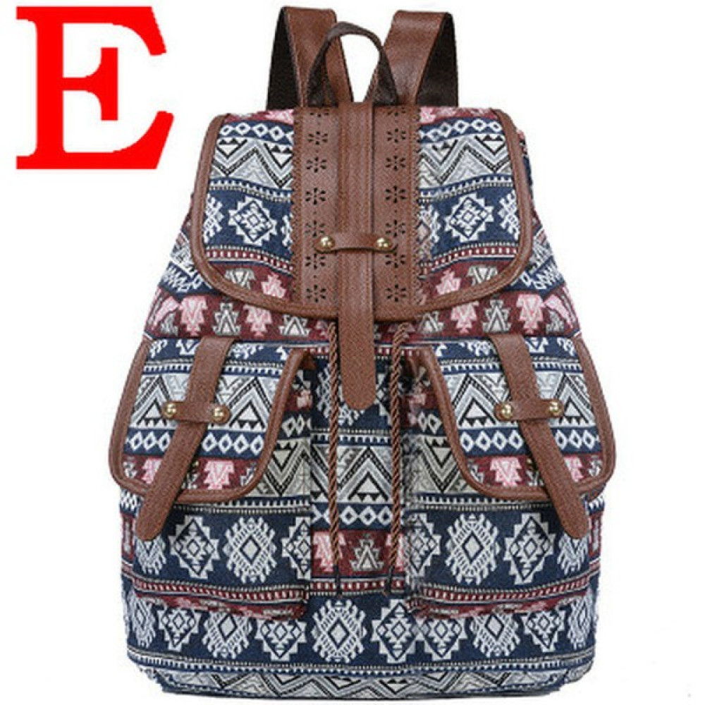Masoffy E Kadın Tuval Vintage Sırt Çantası Etnik Örme Sırt Çantaları Sırt Çantaları Baskılı Seyahat Sırt Çantası Okul Çantası (Yurt Dışından) Bayan Sırt Çantası Fiyatı