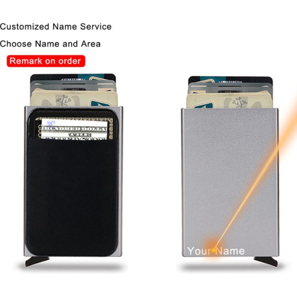 Masoffy Gri (Özelleştirilmiş) Dıenqı Rfid Akıllı Cüzdan Kart Tutucu Metal Ince Ince Erkek Kadın Cüzdan Pop Up Minimalist Cüzdan Küçük Siyah Çanta M... Erkek Cüzdan Fiyatı