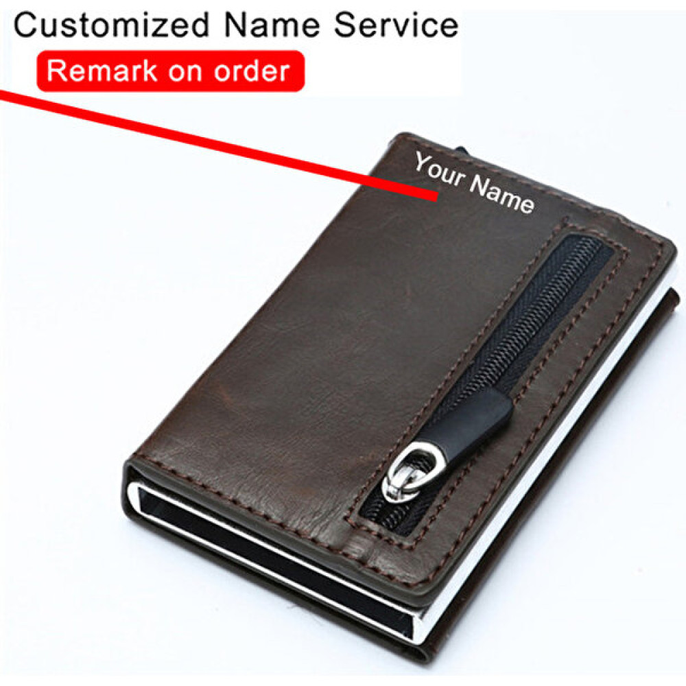 Masoffy Name-X-52-Kahve Özel Isim Logolu Cüzdan Rfıd Akıllı Cüzdan Kredi Kartı Tutacağı Metal Kutu Kartlık Erkek Cüzdan Minimalist Cüzdan Madeni Pa... Erkek Cüzdan Fiyatı