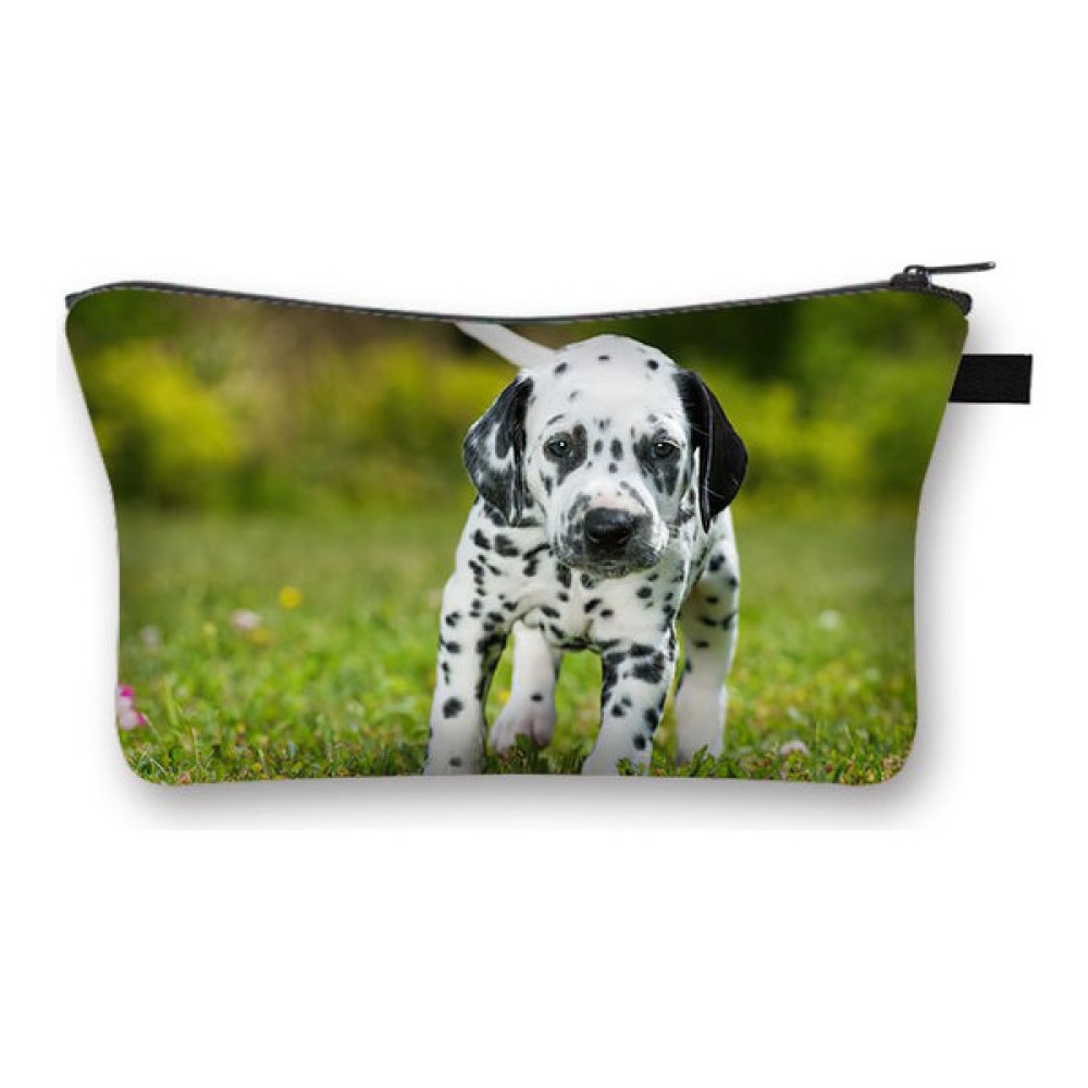 Masoffy SHZBBANDIAN12CW Kawaii Dalmaçyalı Köpek Baskı Kozmetik Çantası Kadın Makyaj Çantası Küçük Çanta Ruj Saklama Kozmetik Çantaları Sevimli Kız ... Makyaj Fırça ve Aksesuarları Fiyatı