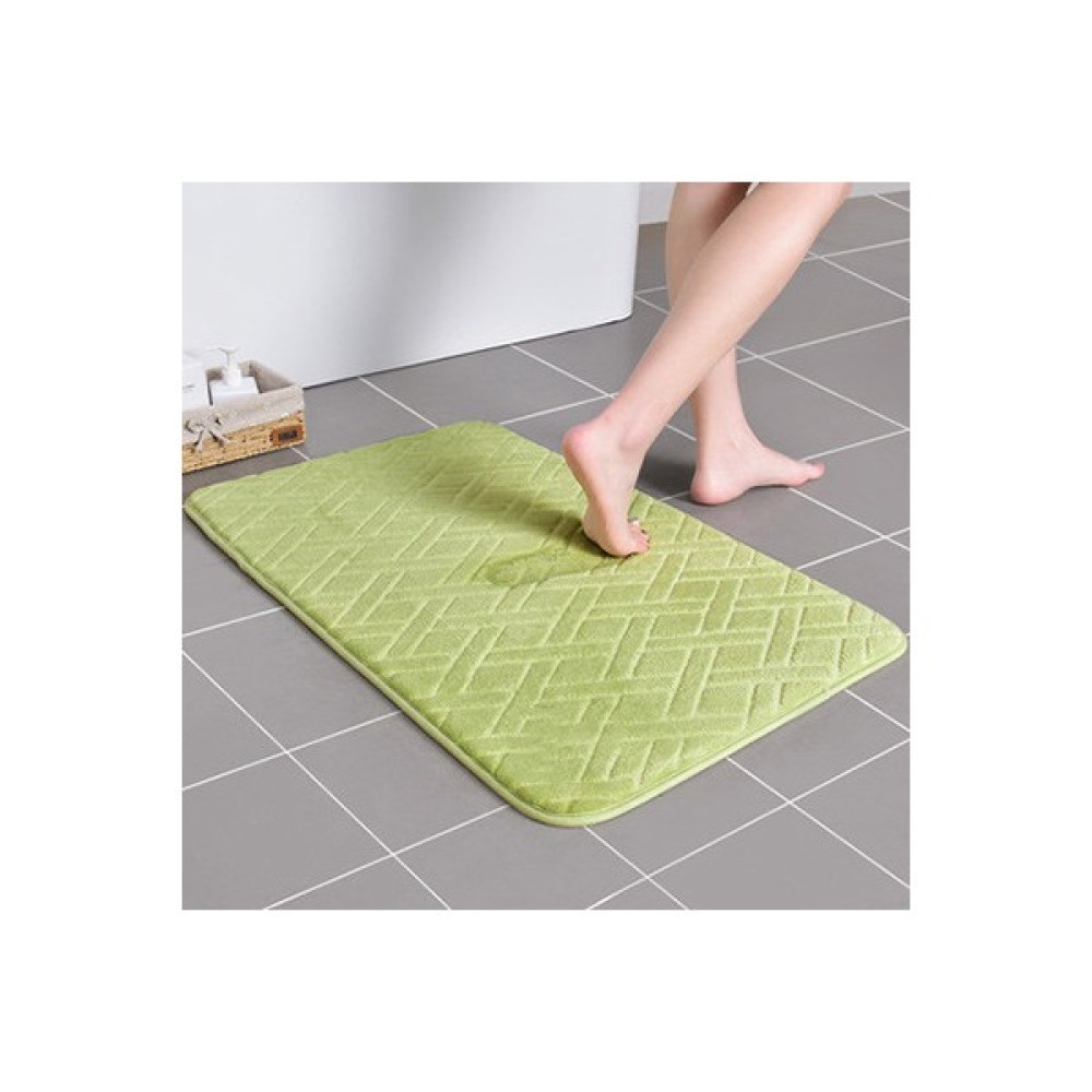 Masoffy Yeşil Hafızalı Köpük 40X60CM Sevimli Karikatür Banyo Emici Ped Halı Oval Diatom Çamur Su Emici Banyo Paspası Çabuk Kuruyan Kaymaz Tuvalet P... Klozet Takımı Fiyatı