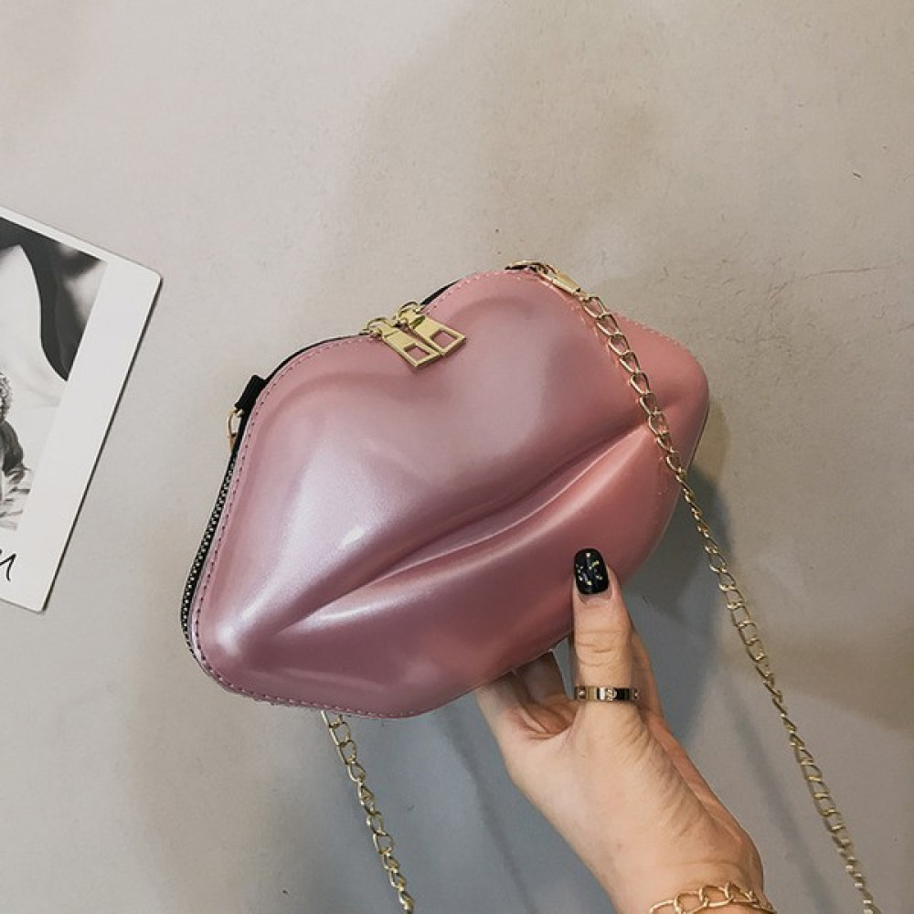 Masoffy1 Kadın Için Pembe Dudak Askılı Tote Katı Fermuarlı Omuz Askılı Telefon Bozuk Para Debriyaj Bolsas Feminina Saco Çantası (Yurt Dışından) Bayan Çanta ve Cüzdan Fiyatı
