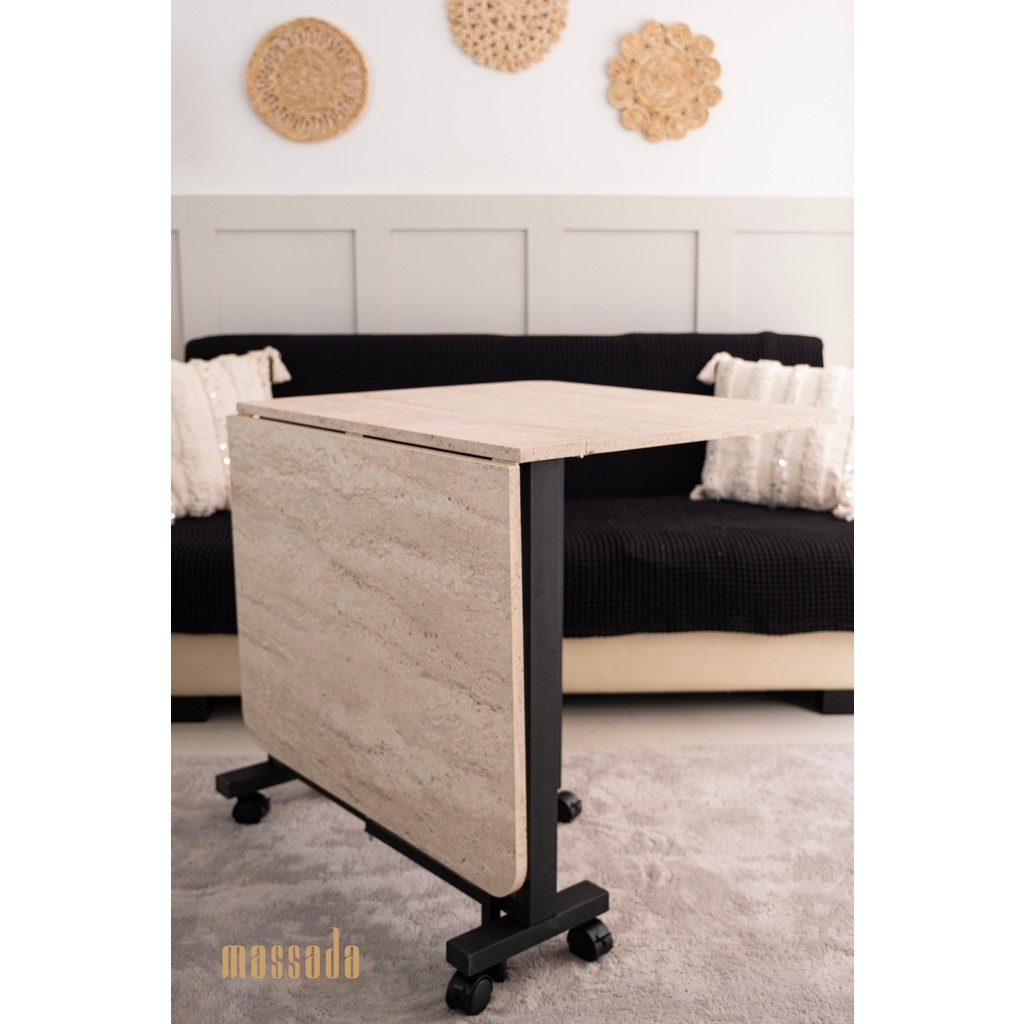 Massada Furniture Design Massada Katlanır Masa MDF Traverten Diğer Fiyatı