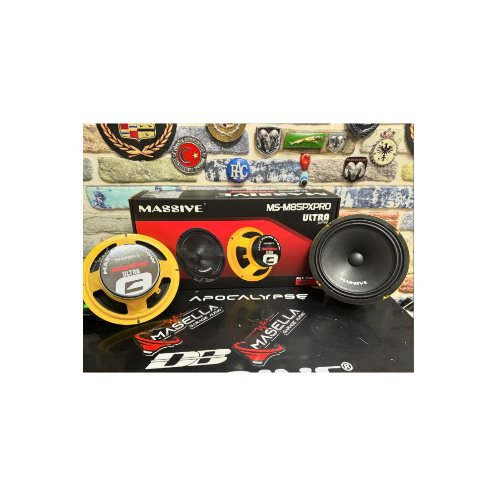 MASSİVEN Massive Ultra New Sesson 1000 W 500 Rms 20 Cm Midrange 1000watt Çifti Profesyonel Oto Hoparlörleri & SubWoofer Fiyatı