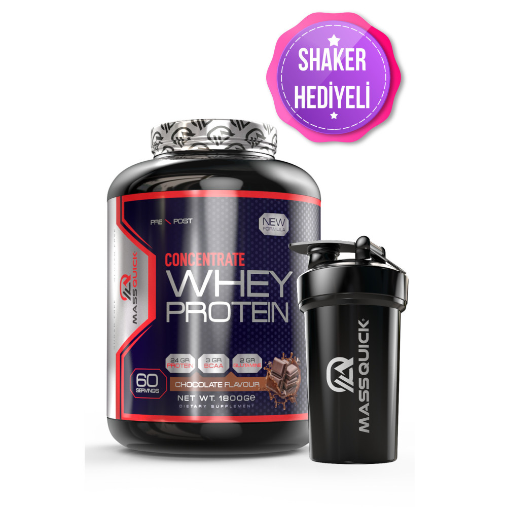 massquick Concentrate Whey Çikolata Aromalı Protein Tozu 1800gr 60 Servis Protein Tozları Fiyatı