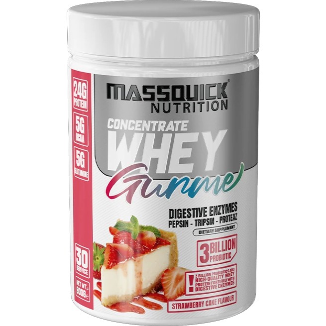 MassQuick Gurme Whey Protein Tozu 900 gr 30 Servis Çilekli Pasta Aromalı Kaliteli İçerik Diğer Fiyatı