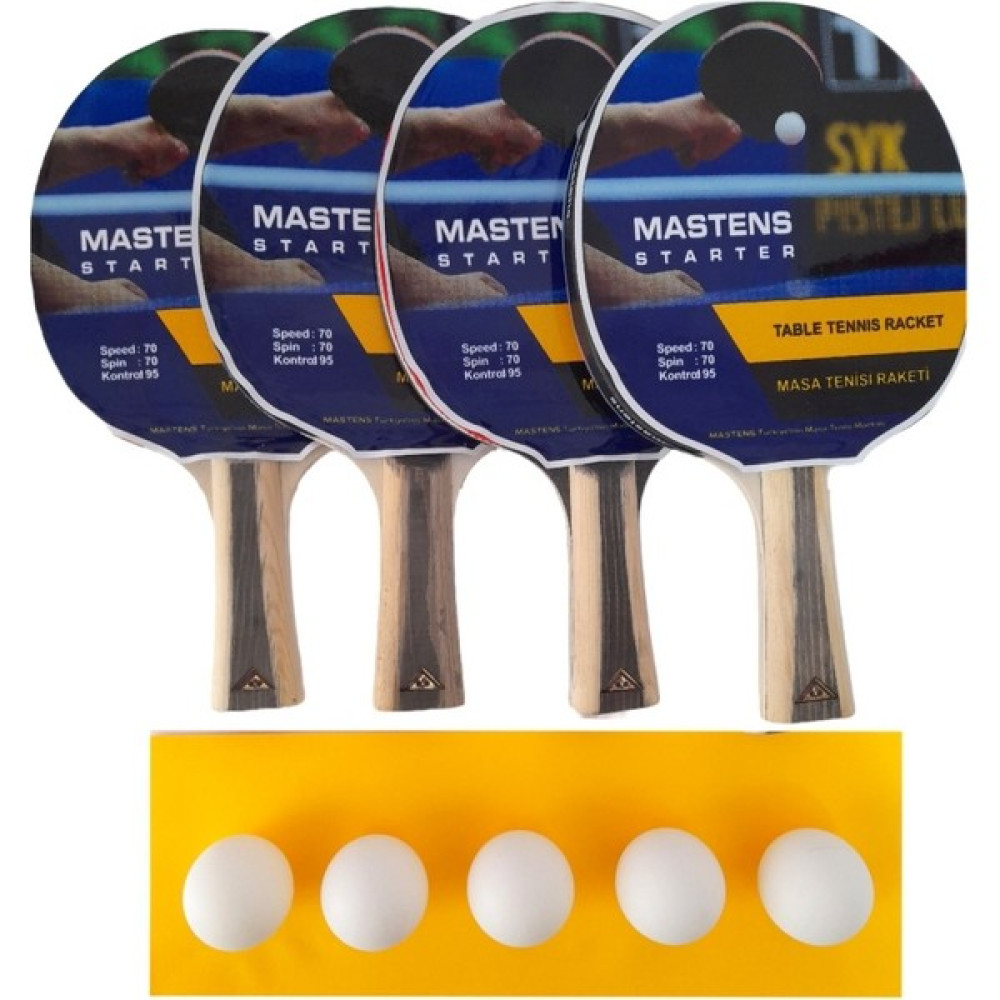 Mastens Starter 4 Raket 5 Top Masa Tenisi Seti Tenis & Badminton Fiyatı