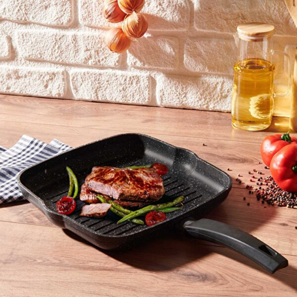 Master Chef Masterchef Grill Tava - 28 cm - Siyah Tavalar Fiyatı