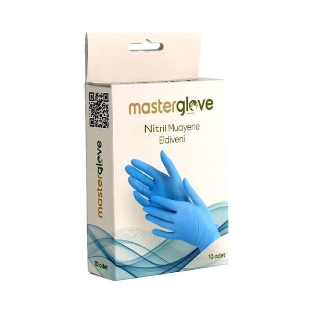 Master Glove Mavi Nitril Pudrasız Muayene Eldiveni 10 Lu Paket Diğer Fiyatı