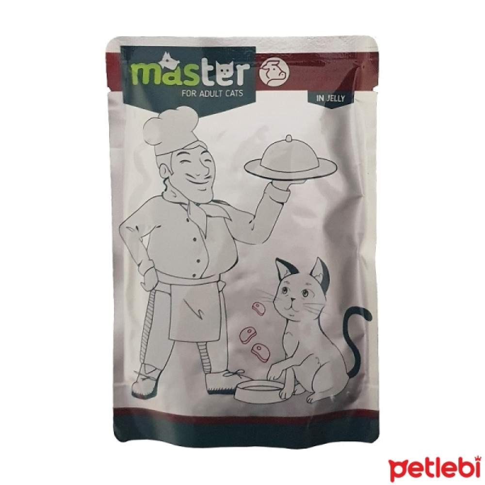 Master Pouch Jöle İçinde Dana Etli Yetişkin Kedi Konservesi 80gr Evcil Hayvan Ürünleri Fiyatı
