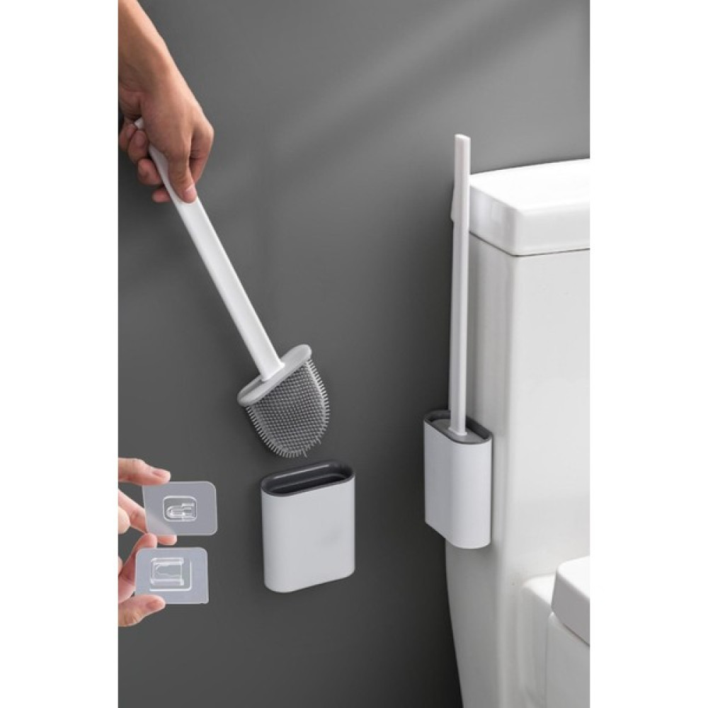 MasterCar Silikon Tuvalet Fırçası | Bükülebilir Pratik Silikon Wc Klozet Fırçası Banyo Seti - Siyah Banyo Aksesuarları Fiyatı