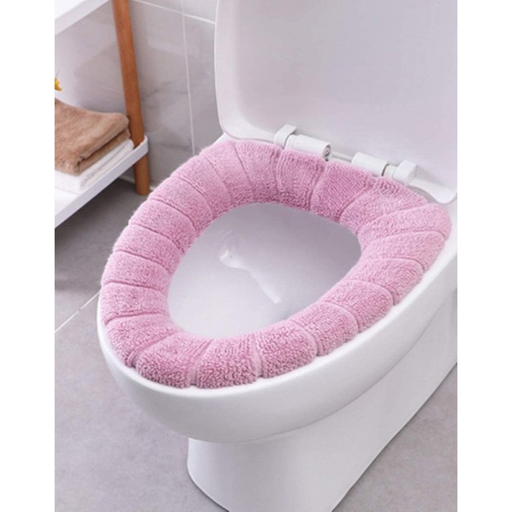 Masterr 1 Parça Banyo Için Klozet Kapağı Seti, Klozet Kapağı, Yumuşak ve Sıcak Tutan Paspas, Yıkanabilir Minder (Pembe) (Yurt Dışından) - Pembe Klozet Kapağı Fiyatı