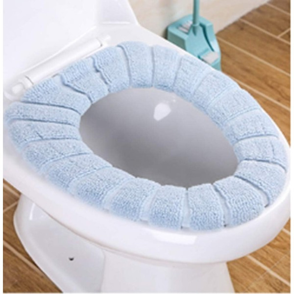 Masterr Banyo Için 1'li Yıkanabilir Yumuşak Polar Klozet Kapağı Seti, Mavi (Yurt Dışından) Klozet Kapağı Fiyatı