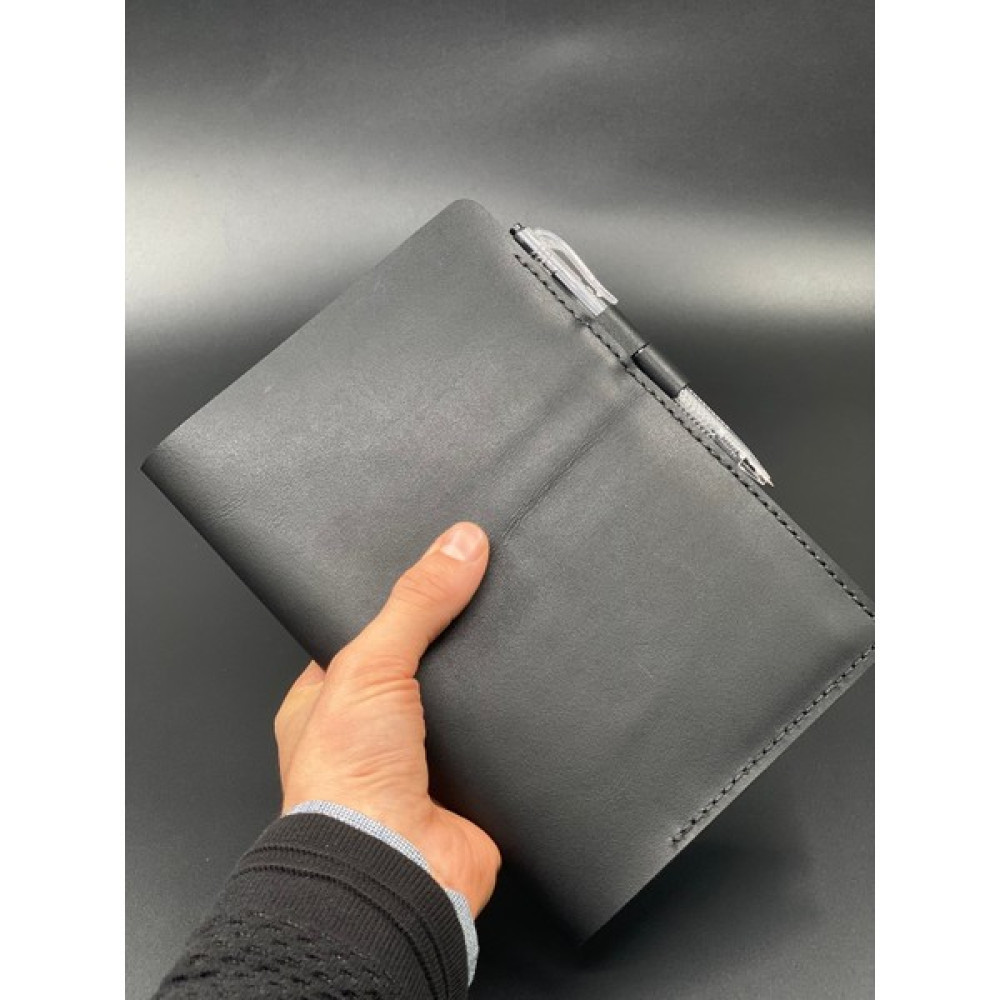 MAT DERİ A5 Not Defteri Organizer Hakiki Deri Defter Kabı El Yapımı Defter - 421-Siyah Defter Fiyatı