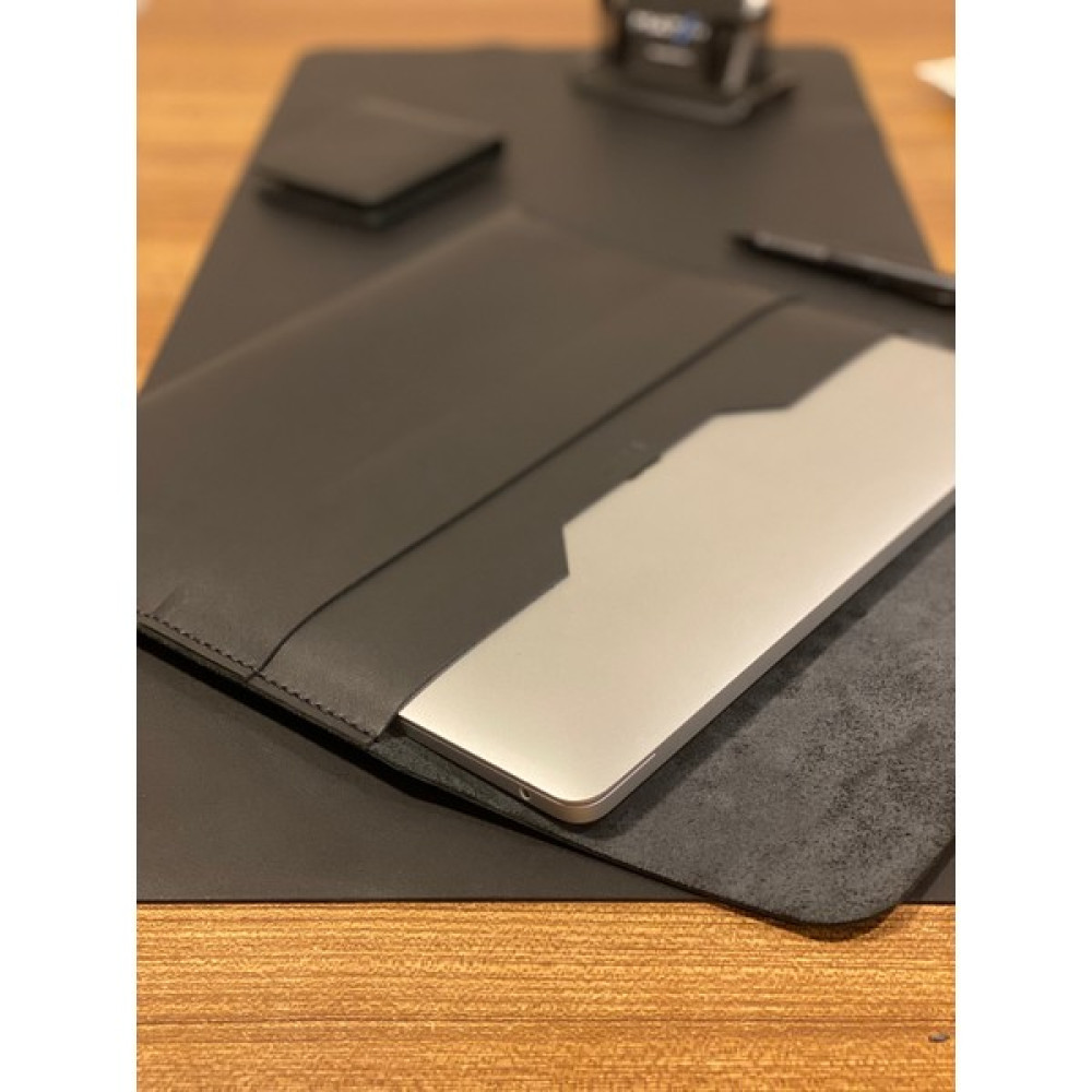 MAT DERİ Macbook Çantası Siyah 14 Inç Macbook Pro Uyumlu Hakiki Deri Kılıf Oto Boyaları Fiyatı