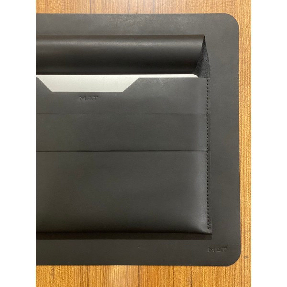 MAT DERİ Siyah Hakiki Deri Çanta Macbook Pro ve Air Uyumlu 13.3/13 Inç Kılıf - 13/13.3 INÇ Dizüstü Bilgisayar Aksesuarları Fiyatı