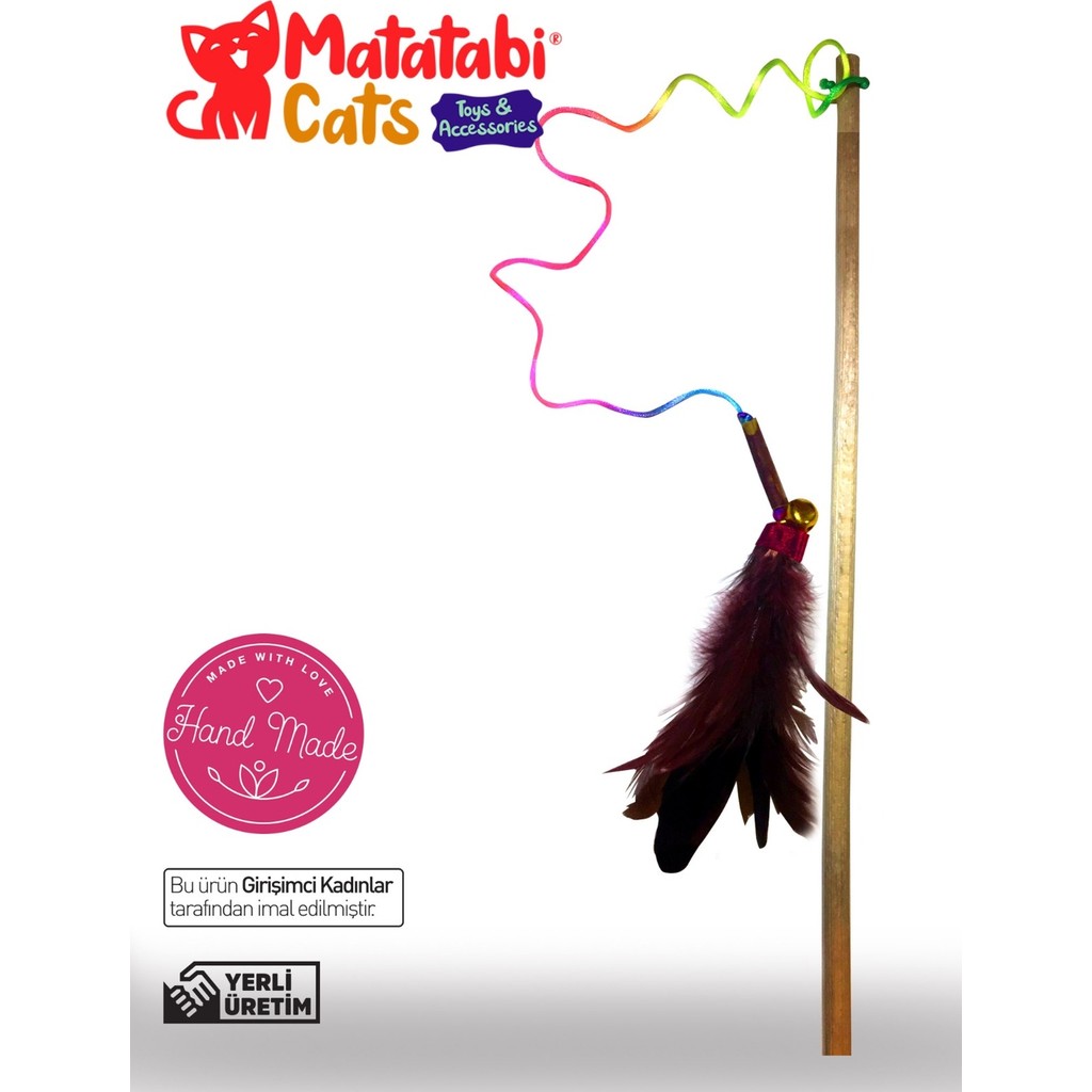 Matatabi Cats ah saplı Doğal Matatabi Çubuklu, Tüylü Çıngıraklı Kedi Oltası Kedi Oyuncağı 42 CM SSD / Solid State Drive Fiyatı