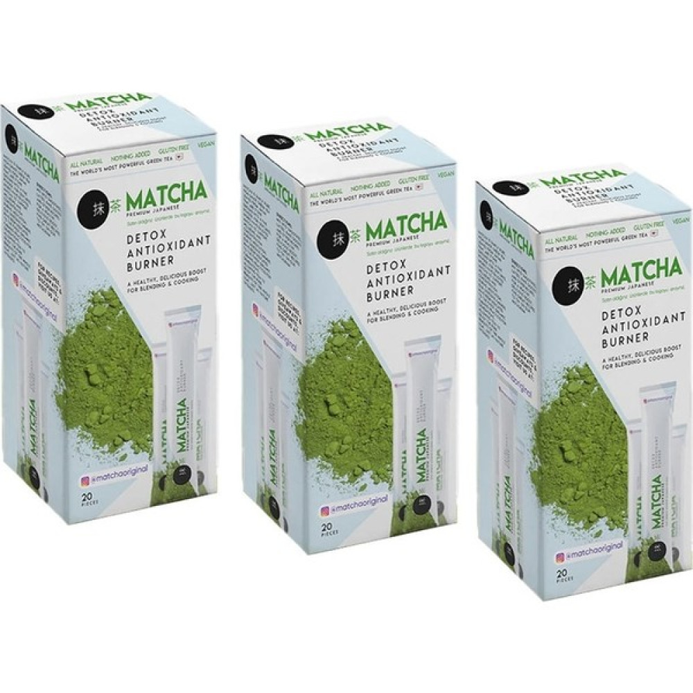 Matcha Maça Çayı Premium 20 Poşet x 3 Kutu - 30 Günlük - 60 x 8 GR Çay Fiyatı