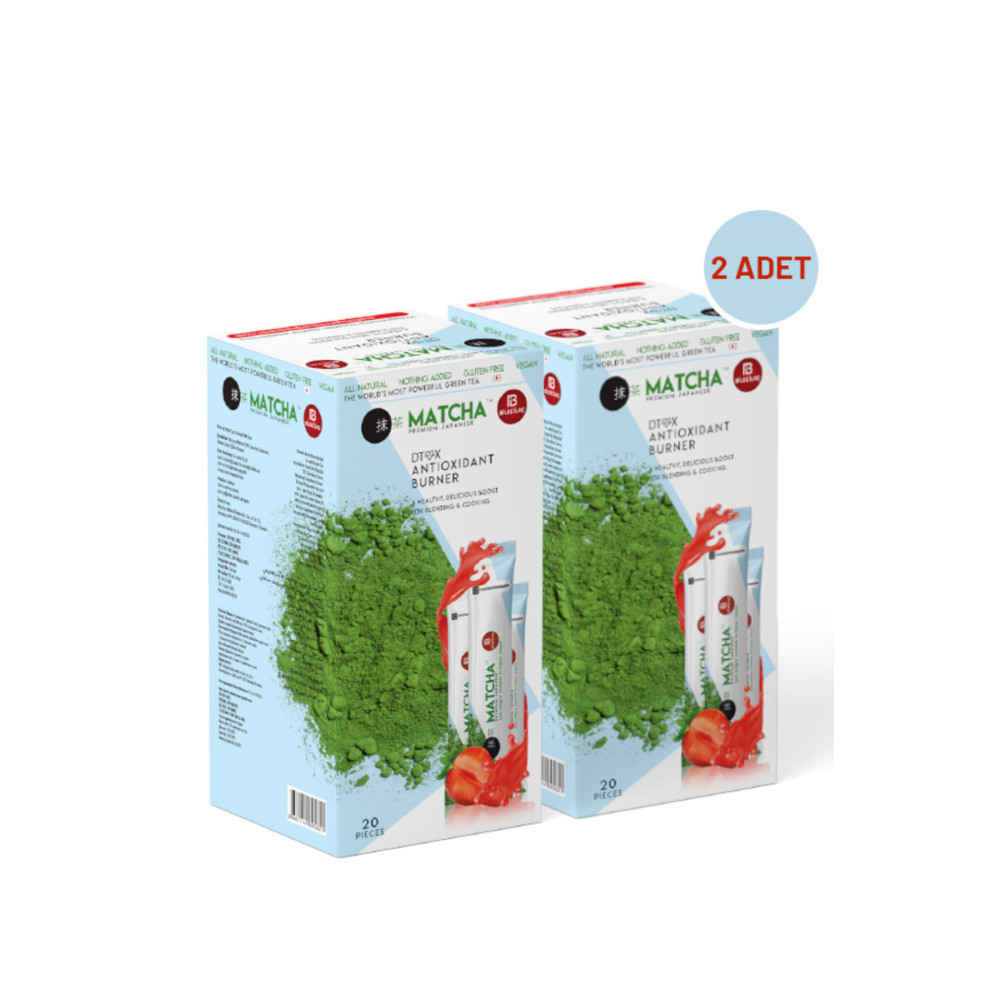 Matcha Premium Japanese Çilek Aromalı Detox Burner Form Matcha Çayı 2 Kutu Çay Fiyatı