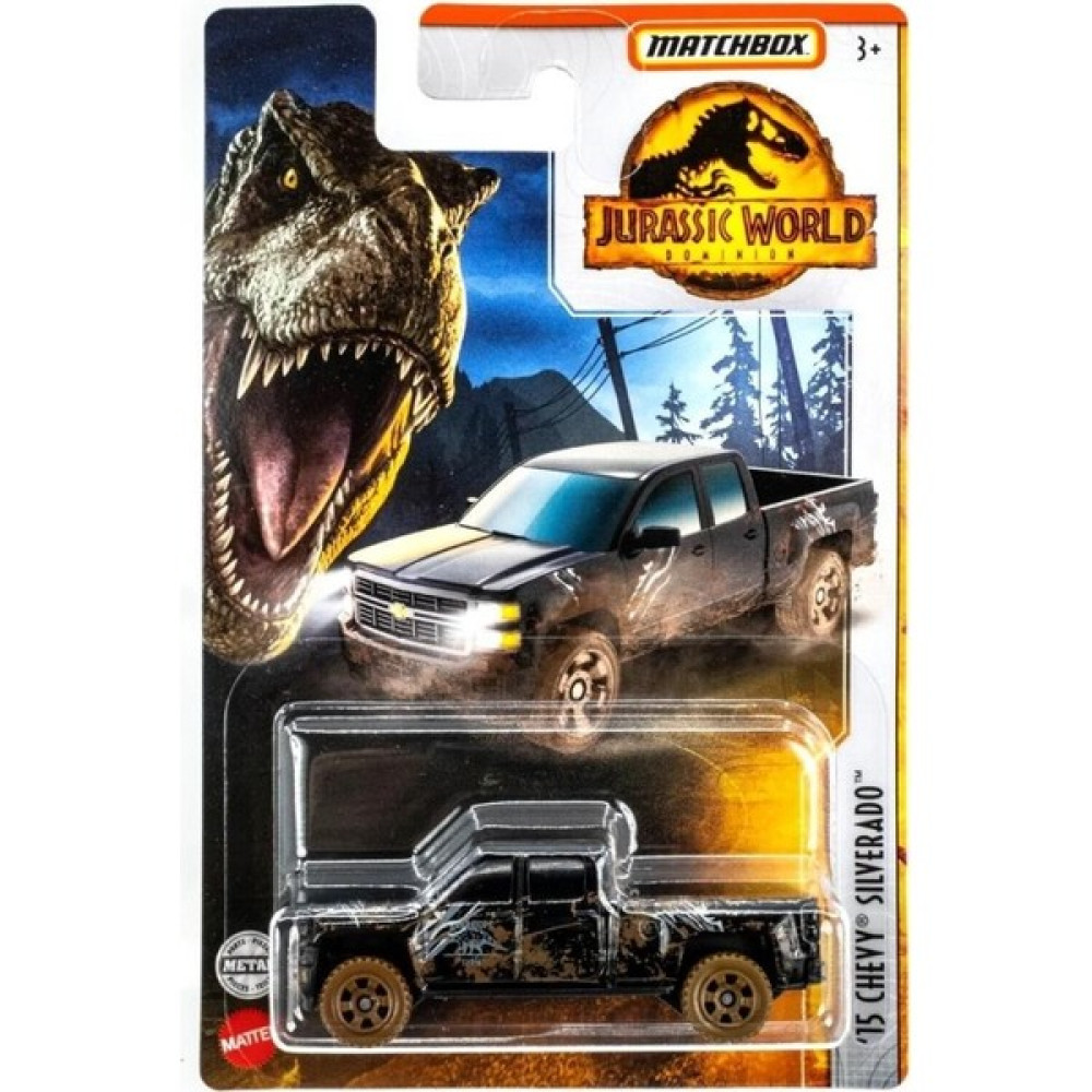 Matchbox 1:64 Jurassic World Tekli Araçlar 15 Chevy Sılverado HBH10 - Renkli Oyuncak Araç Fiyatı