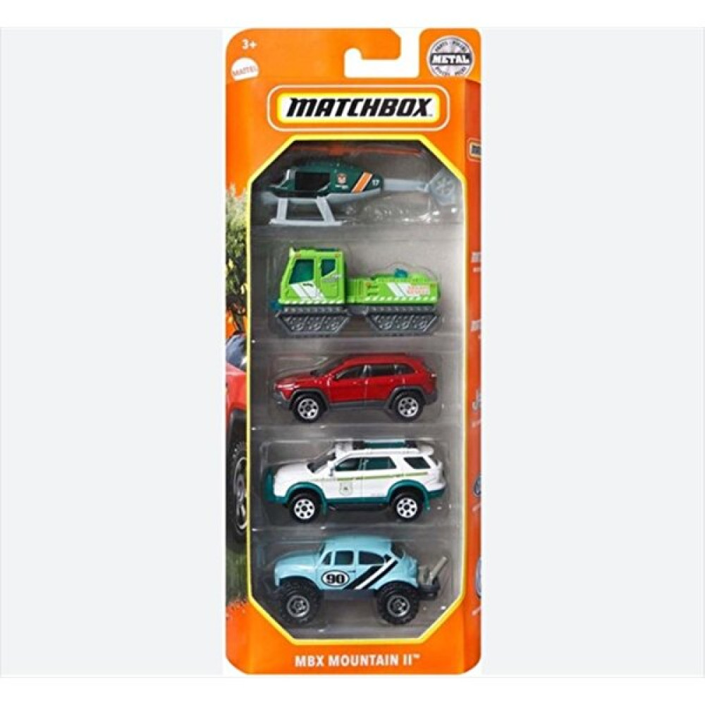 Matchbox 5'li Araba Seti C1817 HFH07 Mbx Mountain II - Renkli Oyuncak Araç Fiyatı