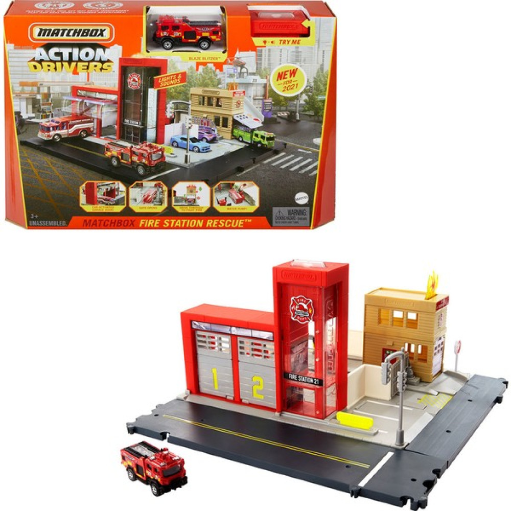 Matchbox Aksiyon Sürücüleri Itfaiye Kurtarma Ekibi Oyun Seti Oyun Seti Fiyatı
