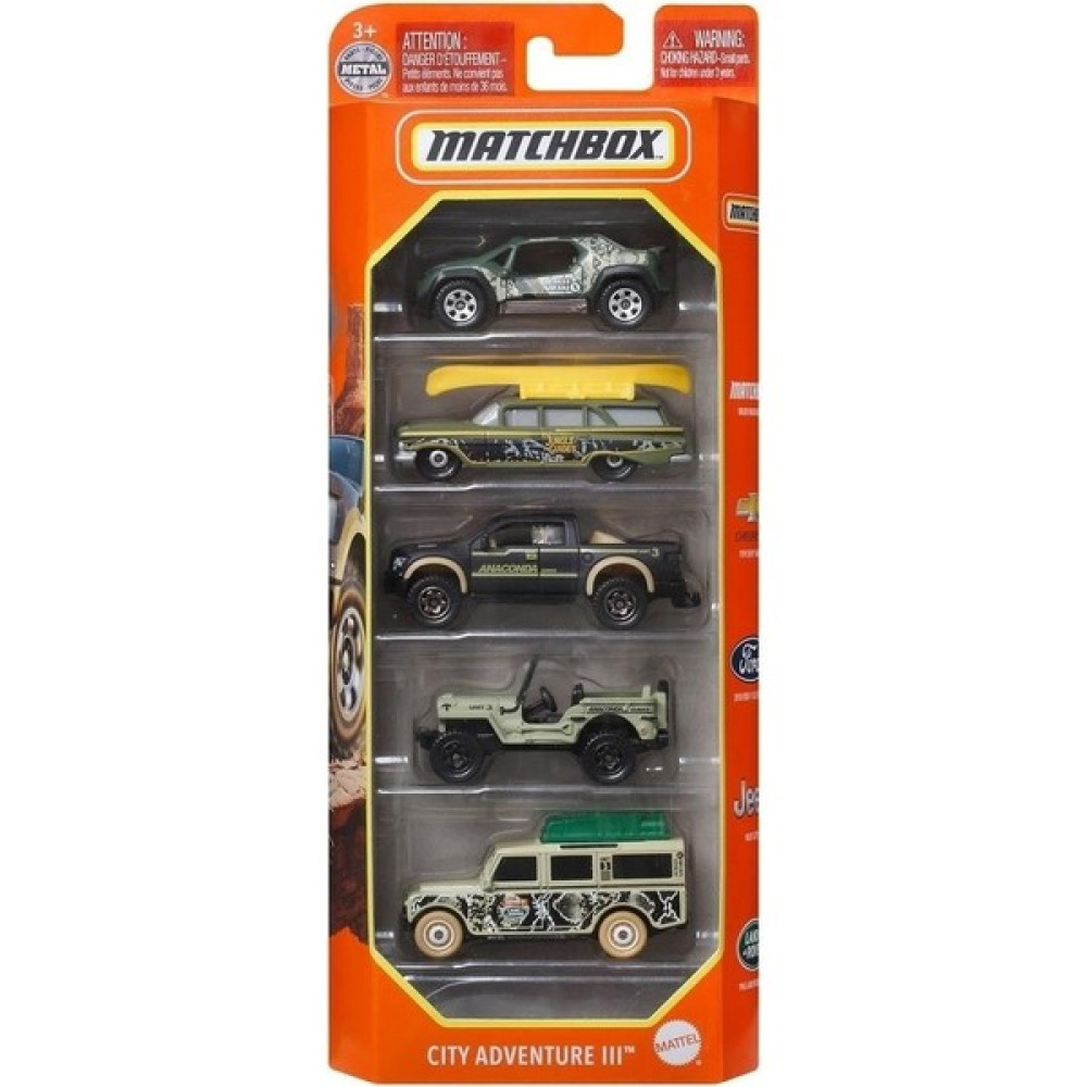 Matchbox Matcbox 5'li Araba Seti Adventure Iıı C1817-HFH16 Bebek Oyuncakları Fiyatı