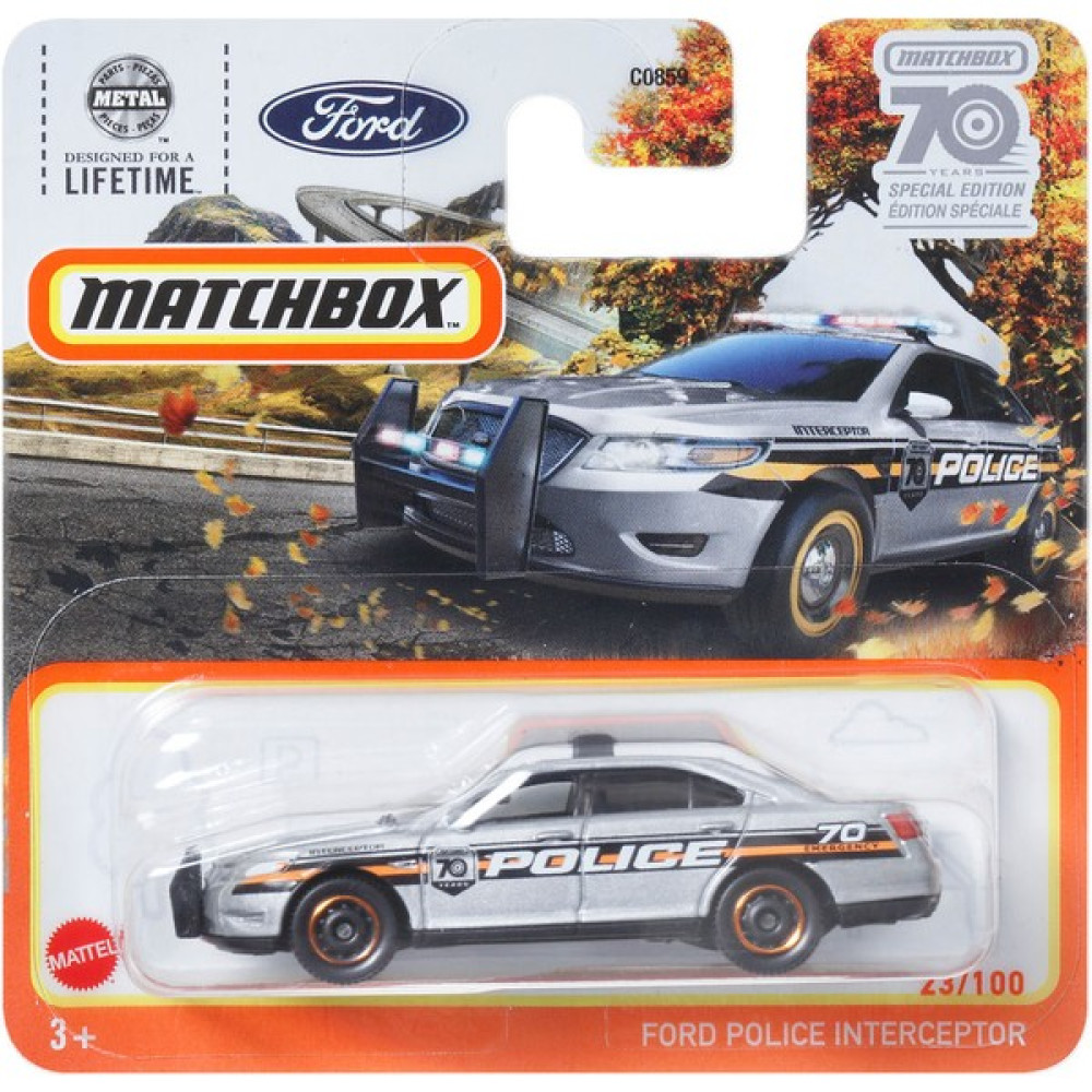 Matchbox Tekli Arabalar Ford Police Interceptor HLD04 - Kırmızı - Yeşil Oyuncak Araç Fiyatı
