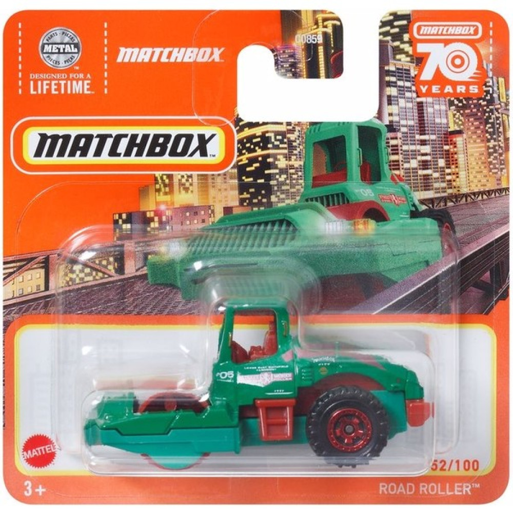 Matchbox Tekli Arabalar Road Roller HLC77 - Renkli Oyuncak Araç Fiyatı