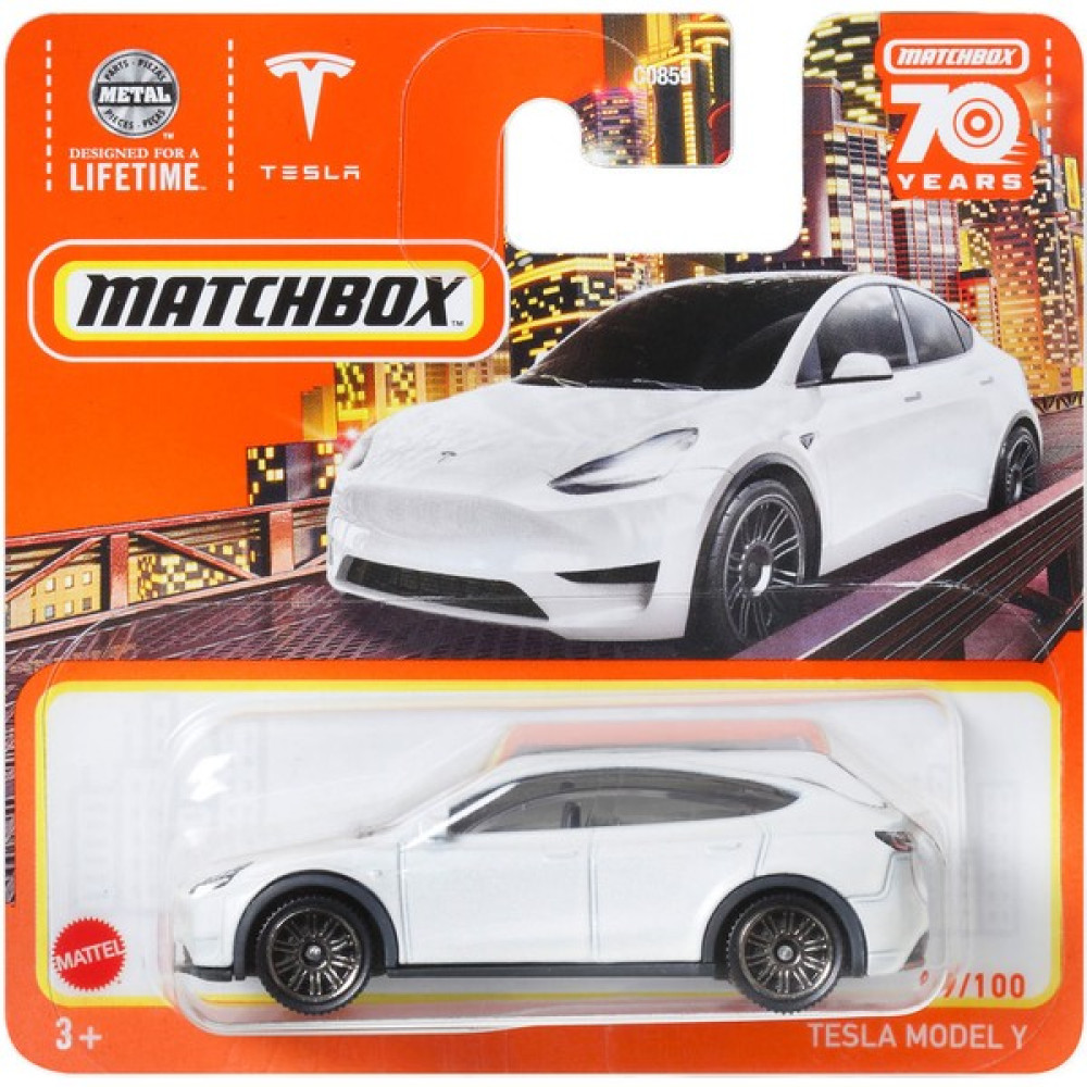 Matchbox Tekli Arabalar Tesla Model Y HLC68 - Kırmızı - Yeşil Oyuncak Araç Fiyatı