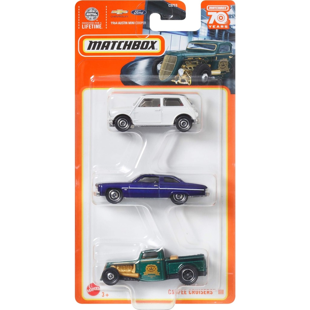 Matchbox Üçlü Araba Seti Coffee Cruisers Iıı HFK17 - Renkli Oyuncak Araç Fiyatı